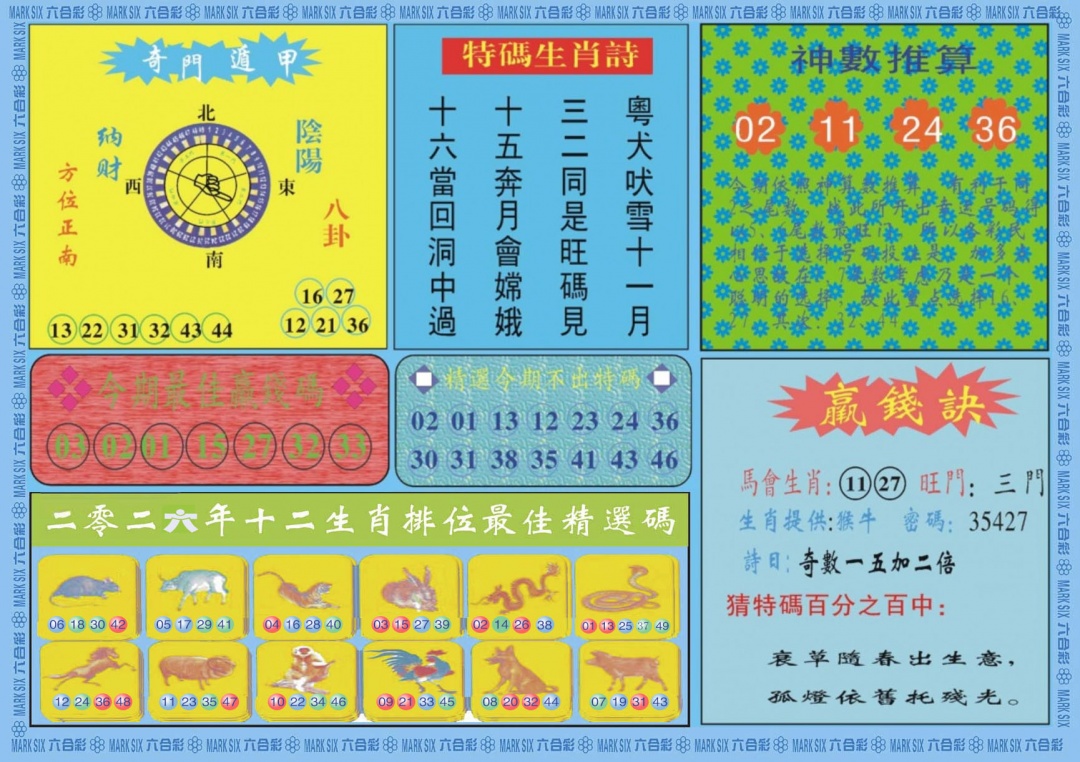 007期黄大仙灵码B[图]