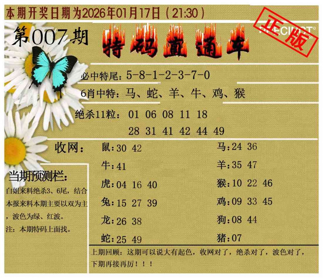 007期特码直通车[图]