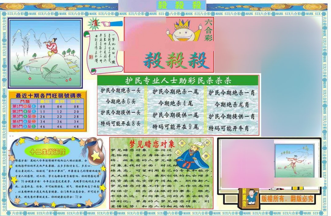 007期马经杀杀杀A(新图推荐)[图]