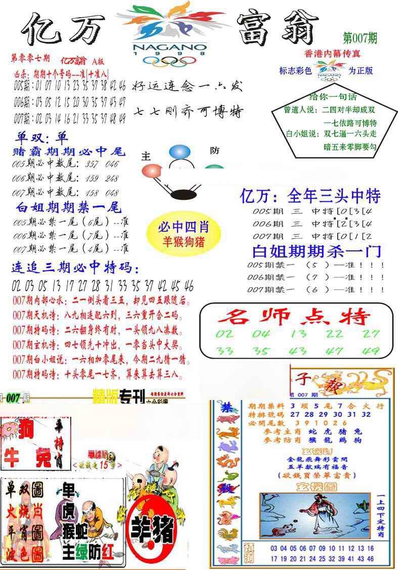 007期亿万富翁A[图]