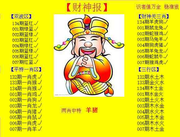 007期黄色财神报[图]